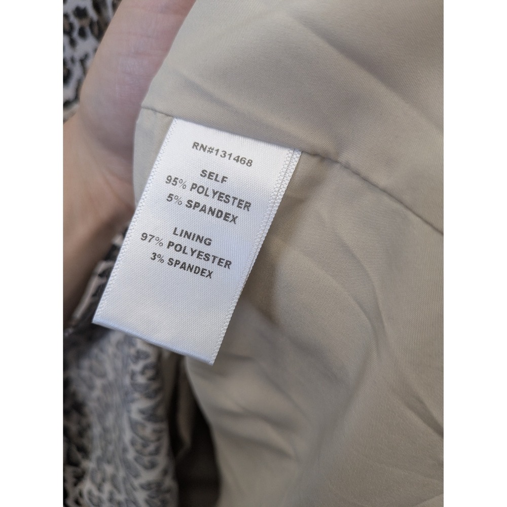 Avara Shirt Dress Women's Small Brown Leopard Print Tiered Long Sleeve Lined - Picture 10 of 12